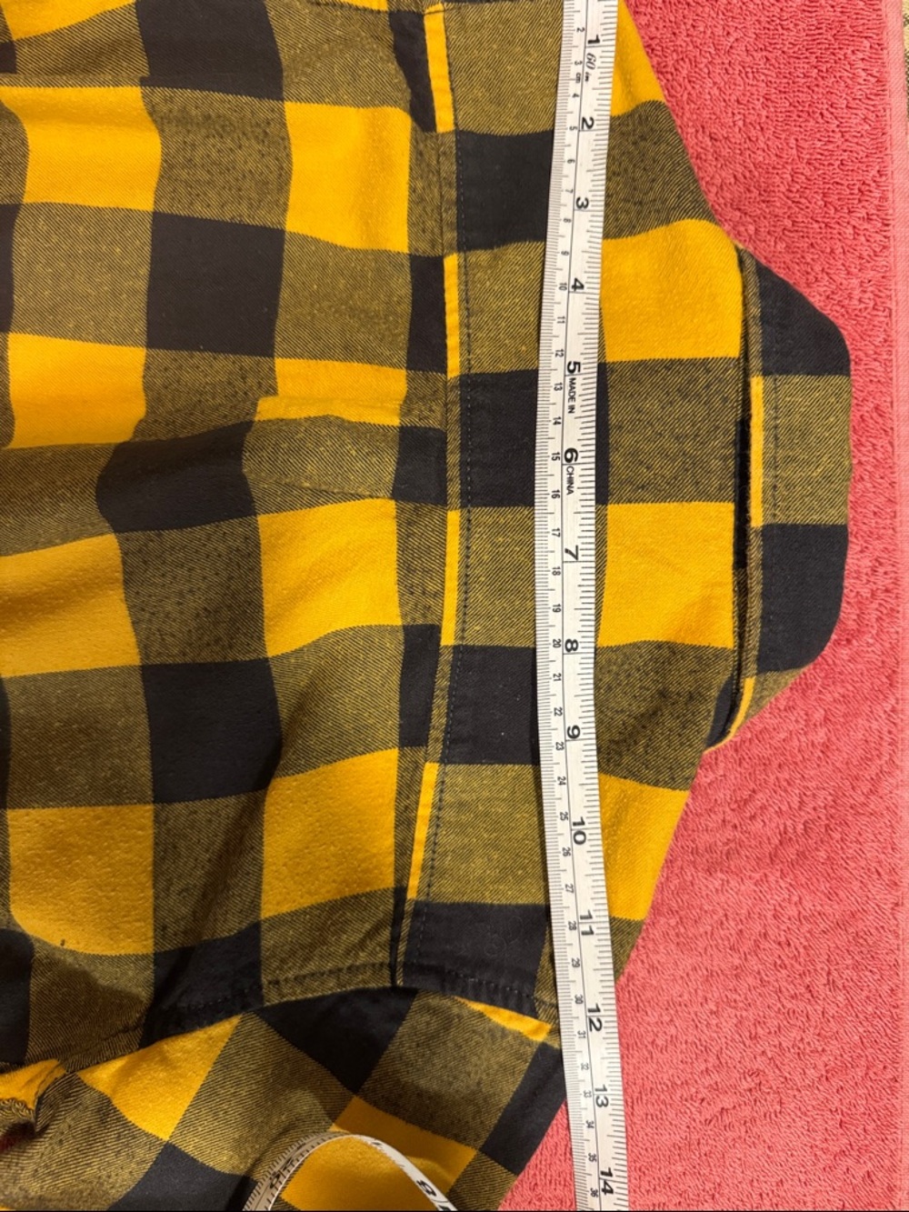 Cat & Jack Yellow and Black Plaid Button-Down Shirt - Picture 5 of 9